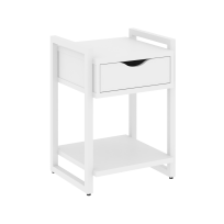 Loft Тумба на регулируемых опорах с ящиком и полкой VR.L-T1.O Тиквуд тёмный/Чёрный металл 500×460×719 Loft Тумба на регулируемых опорах с ящиком и полкой VR.L-T1.O Тиквуд тёмный/Чёрный металл 500×460×719