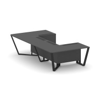 Стол для переговоров П-образный Steel Meet KD-PR.B.SP-07P / Тиквуд Светлый – Металл Черный / 1600×3200×750 Стол для переговоров П-образный Steel Meet KD-PR.B.SP-07P / Тиквуд Светлый – Металл Черный / 1600×3200×750
