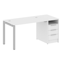 Metal System Quattro Р. ст. с тумбой на П-образном м/к 50БП.РС-СТП-1.2 Акация/Антрацит металл 1612*720*750 Metal System Quattro Р. ст. с тумбой на П-образном м/к 50БП.РС-СТП-1.2 Акация/Антрацит металл 1612*720*750