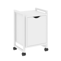 Loft Тумба на колесных опорах с распашным фасадом VR.L-T2.K Тиквуд тёмный/Чёрный металл 500×460×767 Loft Тумба на колесных опорах с распашным фасадом VR.L-T2.K Тиквуд тёмный/Чёрный металл 500×460×767