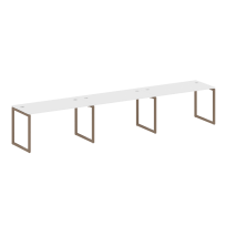Metal System Quattro Р. ст. на 3 раб. места на О-образном м/к 40БО.СМ-3.3 Акация/Антрацит металл 4200*720*750 Metal System Quattro Р. ст. на 3 раб. места на О-образном м/к 40БО.СМ-3.3 Акация/Антрацит металл 4200*720*750