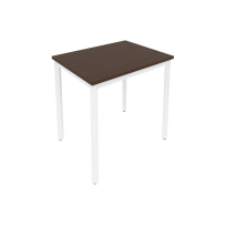 Slim Стол офисный на металлокаркасе С.СП-2.1 Белый/Чёрный металл 780×600×750