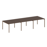 Metal System Quattro Перег. стол (3 столешницы) на П-оразном м/к 40БП.ПРГ-3.2 Акация/Антрацит металл 3600*1235*750 Metal System Quattro Перег. стол (3 столешницы) на П-оразном м/к 40БП.ПРГ-3.2 Акация/Антрацит металл 3600*1235*750