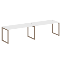 Metal System Quattro Р. ст. на 2 раб. места на О-образном м/к 40БО.СМ-2.4 Акация/Антрацит металл 3200*720*750 Metal System Quattro Р. ст. на 2 раб. места на О-образном м/к 40БО.СМ-2.4 Акация/Антрацит металл 3200*720*750