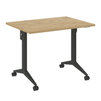 X-Pull Стол складной мобильный X.M-1.7 Тиквуд тёмный/Белый металл 980×720×753