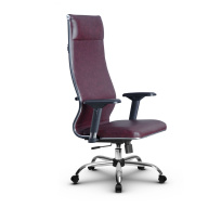 Кресло для руководителя Метта L 1m 42/4D_17833_Кожа перфорированная NewLeather – Темно-коричневый Кресло для руководителя Метта L 1m 42/4D_17833_Кожа перфорированная NewLeather – Темно-коричневый