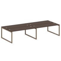 Metal System Quattro Р. ст. на 4 раб. места на О-образном м/к 50БО.СМ-4.5 Акация/Антрацит металл 3600*1475*750 Metal System Quattro Р. ст. на 4 раб. места на О-образном м/к 50БО.СМ-4.5 Акация/Антрацит металл 3600*1475*750