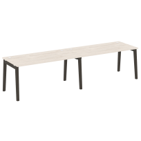 Onix Wood Рабочая станция OW.RS-2.4.8 Белый бриллиант/Дуб светлый/Белый металл 3160*800*750 Onix Wood Рабочая станция OW.RS-2.4.8 Белый бриллиант/Дуб светлый/Белый металл 3160*800*750