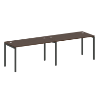 Metal System Quattro Р. ст. на 2 раб. места на П-образном м/к 40БП.СМ-2.3 Акация/Антрацит металл 2800*720*750 Metal System Quattro Р. ст. на 2 раб. места на П-образном м/к 40БП.СМ-2.3 Акация/Антрацит металл 2800*720*750