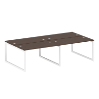 Metal System Quattro Р. ст. на 4 раб. места на О-образном м/к 50БО.СМ-4.3 Акация/Антрацит металл 2800*1475*750 Metal System Quattro Р. ст. на 4 раб. места на О-образном м/к 50БО.СМ-4.3 Акация/Антрацит металл 2800*1475*750