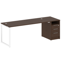 Metal System Quattro Р. ст. с тумбой на О-образном м/к 40БО.РС-СТП-1.5 Акация/Антрацит металл 2212*720*750 Metal System Quattro Р. ст. с тумбой на О-образном м/к 40БО.РС-СТП-1.5 Акация/Антрацит металл 2212*720*750
