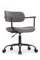 Кресло Kolin W-231 Чёрный каркас/Голубая ткань 600×600×750-830