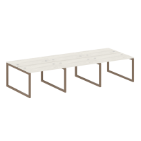 Metal System Quattro Р. ст. на 6 раб. места на О-образном м/к 50БО.СМ-6.2 Акация/Антрацит металл 3600*1475*750 Metal System Quattro Р. ст. на 6 раб. места на О-образном м/к 50БО.СМ-6.2 Акация/Антрацит металл 3600*1475*750