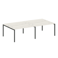 Metal System Quattro Р. ст. на 4 раб. места на П-образном м/к 40БП.СМ-4.3 Акация/Антрацит металл 2800*1475*750 Metal System Quattro Р. ст. на 4 раб. места на П-образном м/к 40БП.СМ-4.3 Акация/Антрацит металл 2800*1475*750