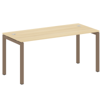Metal System Quattro Стол офисный на П-образном м/к 50БП.СП-4 Вяз/Мокко металл 1600×720×750 Metal System Quattro Стол офисный на П-образном м/к 50БП.СП-4 Вяз/Мокко металл 1600×720×750