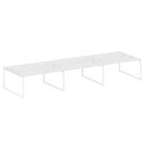 Metal System Quattro Р. ст. на 6 раб. места на О-образном м/к 40БО.СМ-6.4 Акация/Антрацит металл 4800*1475*750 Metal System Quattro Р. ст. на 6 раб. места на О-образном м/к 40БО.СМ-6.4 Акация/Антрацит металл 4800*1475*750