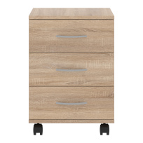 Тумба для документов мобильная Simple SC-3M.1 Дуб Юкон Модерн 412×450×566