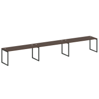 Metal System Quattro Р. ст. на 3 раб. места на О-образном м/к 40БО.СМ-3.5 Акация/Антрацит металл 5400*720*750 Metal System Quattro Р. ст. на 3 раб. места на О-образном м/к 40БО.СМ-3.5 Акация/Антрацит металл 5400*720*750