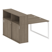 Metal System Quattro Р. ст. с шкафом-купе на О-образном м/к 40БО.РС-СШК-2.1 Т Акация/Антрацит металл 1410*1475*1098 Metal System Quattro Р. ст. с шкафом-купе на О-образном м/к 40БО.РС-СШК-2.1 Т Акация/Антрацит металл 1410*1475*1098