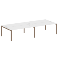 Metal System Quattro Р. ст. на 4 раб. места на П-образном м/к 50БП.СМ-4.5 Акация/Антрацит металл 3600*1475*750 Metal System Quattro Р. ст. на 4 раб. места на П-образном м/к 50БП.СМ-4.5 Акация/Антрацит металл 3600*1475*750