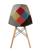 Стул Eames DSW пэчворк черно-белый Стул Eames DSW пэчворк черно-белый