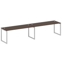 Metal System Quattro Р. ст. на 2 раб. места на О-образном м/к 40БО.СМ-2.5 Акация/Антрацит металл 3600*720*750 Metal System Quattro Р. ст. на 2 раб. места на О-образном м/к 40БО.СМ-2.5 Акация/Антрацит металл 3600*720*750
