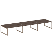 Metal System Quattro Р. ст. на 6 раб. места на О-образном м/к 50БО.СМ-6.5 Акация/Антрацит металл 5400*1475*750 Metal System Quattro Р. ст. на 6 раб. места на О-образном м/к 50БО.СМ-6.5 Акация/Антрацит металл 5400*1475*750