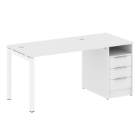 Metal System Quattro Р. ст. с тумбой на П-образном м/к 50БП.РС-СТП-1.2 Акация/Антрацит металл 1612*720*750 Metal System Quattro Р. ст. с тумбой на П-образном м/к 50БП.РС-СТП-1.2 Акация/Антрацит металл 1612*720*750