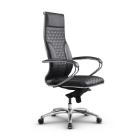Кресло для руководителя Метта L 1c 44C/K_17838 Кожа перфорированная NewLeather – Черный Кресло для руководителя Метта L 1c 44C/K_17838 Кожа перфорированная NewLeather – Черный