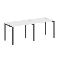 Metal System Quattro Р. ст. на 2 раб. места на П-образном м/к 40БП.СМ-2.1 Акация/Антрацит металл 2000*720*750 Metal System Quattro Р. ст. на 2 раб. места на П-образном м/к 40БП.СМ-2.1 Акация/Антрацит металл 2000*720*750