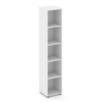 Стеллаж высокий узкий Style Project / SN.STU.E-100 Белый – Тиквуд Светлый / 400×400×1982 Стеллаж высокий узкий Style Project / SN.STU.E-100 Белый – Тиквуд Светлый / 400×400×1982