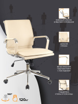Кресло офисное Everprof Nerey LB T Экокожа Черный Кресло офисное Everprof Nerey LB T Экокожа Черный