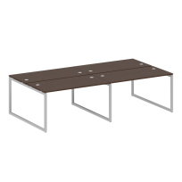 Metal System Quattro Р. ст. на 4 раб. места на О-образном м/к 40БО.СМ-4.3 Акация/Антрацит металл 2800*1475*750 Metal System Quattro Р. ст. на 4 раб. места на О-образном м/к 40БО.СМ-4.3 Акация/Антрацит металл 2800*1475*750
