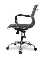 Кресло офисное College CLG-620 LXH-B BLACK Кожа PU Черный / Крестовина хром