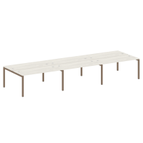 Metal System Quattro Р. ст. на 6 раб. места на П-образном м/к 50БП.СМ-6.4 Акация/Антрацит металл 4800*1475*750 Metal System Quattro Р. ст. на 6 раб. места на П-образном м/к 50БП.СМ-6.4 Акация/Антрацит металл 4800*1475*750
