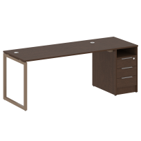 Metal System Quattro Р. ст. с тумбой на О-образном м/к 40БО.РС-СТП-1.4 Акация/Антрацит металл 2012*720*750 Metal System Quattro Р. ст. с тумбой на О-образном м/к 40БО.РС-СТП-1.4 Акация/Антрацит металл 2012*720*750
