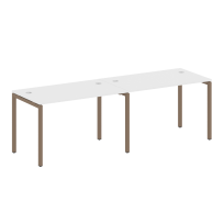 Metal System Quattro Р. ст. на 2 раб. места на П-образном м/к 40БП.СМ-2.2 Акация/Антрацит металл 2400*720*750 Metal System Quattro Р. ст. на 2 раб. места на П-образном м/к 40БП.СМ-2.2 Акация/Антрацит металл 2400*720*750