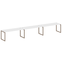 Metal System Quattro Р. ст. на 3 раб. места на О-образном м/к 40БО.СМ-3.5 Акация/Антрацит металл 5400*720*750 Metal System Quattro Р. ст. на 3 раб. места на О-образном м/к 40БО.СМ-3.5 Акация/Антрацит металл 5400*720*750