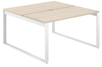 Стол-бенч с вырезом Allegro / 1600×1438×750 / Профиль О-образный: 70×20 Белый / Столешница: Белый / AG.136.WH.V.72.WH Стол-бенч с вырезом Allegro / 1600×1438×750 / Профиль О-образный: 70×20 Белый / Столешница: Белый / AG.136.WH.V.72.WH
