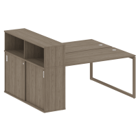 Metal System Quattro Р. ст. с шкафом-купе на О-образном м/к 40БО.РС-СШК-2.3 Т Акация/Антрацит металл 1810*1475*1098 Metal System Quattro Р. ст. с шкафом-купе на О-образном м/к 40БО.РС-СШК-2.3 Т Акация/Антрацит металл 1810*1475*1098