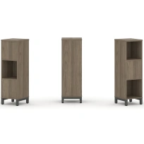 Стеллаж-перегородка двухсторонний средний трёхъярусный Style Project SN.NSD-311 Тиквуд Светлый/Металл Белый 387×400×1248 Стеллаж-перегородка двухсторонний средний трёхъярусный Style Project SN.NSD-311 Тиквуд Светлый/Металл Белый 387×400×1248