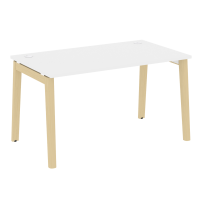 Onix Wood Стол офисный OW.SP-3.8 Дуб мали/Дуб светлый/Белый металл 1380×800×750 Onix Wood Стол офисный OW.SP-3.8 Дуб мали/Дуб светлый/Белый металл 1380×800×750