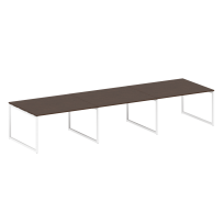 Metal System Quattro Перег. стол (3 столешницы) на О-оразном м/к 40БО.ПРГ-3.3 Акация/Антрацит металл 4200*1235*750 Metal System Quattro Перег. стол (3 столешницы) на О-оразном м/к 40БО.ПРГ-3.3 Акация/Антрацит металл 4200*1235*750