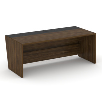 Corner Стол руководителя прямой без тумбы COR.SR-20 Орех лоренцо/Графит 2000×900×750 Corner Стол руководителя прямой без тумбы COR.SR-20 Орех лоренцо/Графит 2000×900×750