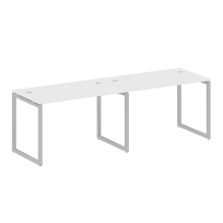 Metal System Quattro Р. ст. на 2 раб. места на О-образном м/к 40БО.СМ-2.2 Акация/Антрацит металл 2400*720*750 Metal System Quattro Р. ст. на 2 раб. места на О-образном м/к 40БО.СМ-2.2 Акация/Антрацит металл 2400*720*750