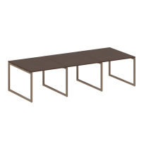 Metal System Quattro Перег. стол (3 столешницы) на О-оразном м/к 40БО.ПРГ-3.1 Акация/Антрацит металл 3000*1235*750 Metal System Quattro Перег. стол (3 столешницы) на О-оразном м/к 40БО.ПРГ-3.1 Акация/Антрацит металл 3000*1235*750
