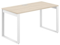 Стол офисный с лючком Allegro / 1400×800×750 / Профиль О-образный: 70×20 Металлокаркас: Белый / Столешница: Акация равелло/ AG.108.AR.L.72.WH Стол офисный с лючком Allegro / 1400×800×750 / Профиль О-образный: 70×20 Металлокаркас: Белый / Столешница: Акация равелло/ AG.108.AR.L.72.WH
