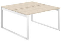 Стол-бенч с вырезом Allegro / 1400×1238×750 / Профиль О-образный: 70×20 Белый / Столешница: Белый / AG.132.WH.V.72.WH Стол-бенч с вырезом Allegro / 1400×1238×750 / Профиль О-образный: 70×20 Белый / Столешница: Белый / AG.132.WH.V.72.WH