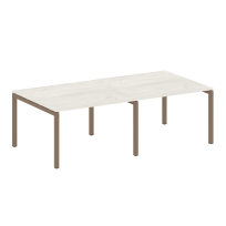 Metal System Quattro Перег. стол (2 столешницы) на П-образном м/к 50БП.ПРГ-2.2 Акация/Антрацит металл 2400*1235*750 Metal System Quattro Перег. стол (2 столешницы) на П-образном м/к 50БП.ПРГ-2.2 Акация/Антрацит металл 2400*1235*750