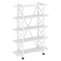 Loft Стеллаж на колесных опорах-5 полок VR.L-MST.K-5.8V Тиквуд тёмный/Чёрный металл 1200×400×1704 Loft Стеллаж на колесных опорах-5 полок VR.L-MST.K-5.8V Тиквуд тёмный/Чёрный металл 1200×400×1704